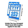 thumbnail image 2 of Holiday Sale 40 Percent Off (24" X 36") 4mm Corrugated Plastic Panel, Graphics Applied To 1 Side (Pk of 2), 2 of 4