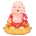 thumbnail image 1 of Solar Buddha Statue Toy, Automatic Solar Laughing Buddha Toy  for Window Red,Golden, 1 of 7