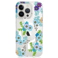 thumbnail image 4 of Rosebono For iPhone 14 Plus Case Compatible with MagSafe, Bling IMD Blue Flower Ultra Transparent Fashion Cute Colorful Skin Cover Shockproof Case for iPhone 14 Plus, 4 of 5