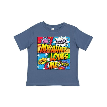 

Inktastic My Aunt Loves Me Gift Toddler Boy or Toddler Girl T-Shirt