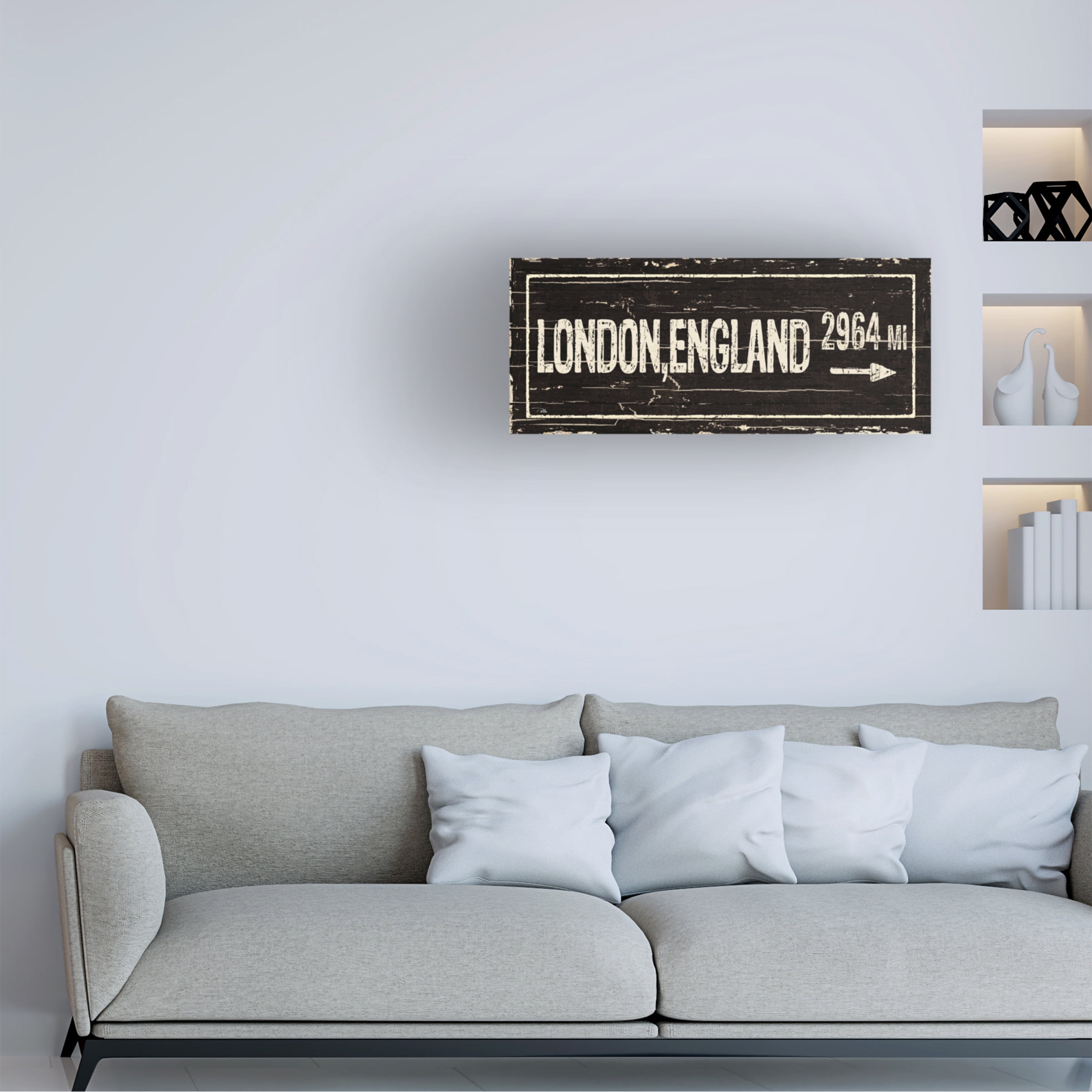Trademark Fine Art 'Destination Signs IV' Canvas Art by Pela Studio