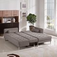 thumbnail image 3 of HomeRoots Furniture 283896 Modern Brown Fabric Sectional Sofa - 35 x 75 x 35 in., 3 of 5