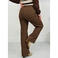 thumbnail image 3 of DOKOTOO Corduroy Pants for Womens High Waisted Straight Leg Pants Button Casual Relaxed Fit Fall Winter Trousers with Pockets S-2XL, 3 of 8