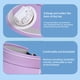 thumbnail image 4 of Sombrero de visera de abanico para mujer con carga USB - Gorro de refrigeración ajustable de 3 velocidades para protección solar - Gorro de verano acrílico ligero con banda sudorosa, 4 of 8