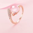 thumbnail image 1 of Anillo de Plata de Ley 925 abierto ajustable anillo de plata/oro moda exquisita estudiante novia accesorios de joyería fiesta de boda, 1 of 2