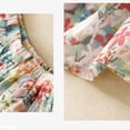 thumbnail image 4 of Soldes de Liquidation d'Été Iumwxz Jupes Plissées Légères et Douces en Ligne A Jupes en Coton pour Femmes Jupe à Motif Floral Jupe à Taille Mi-Haute Élastique Jupe Mi-Longue pour Dames Clubs Charmants, 4 of 9