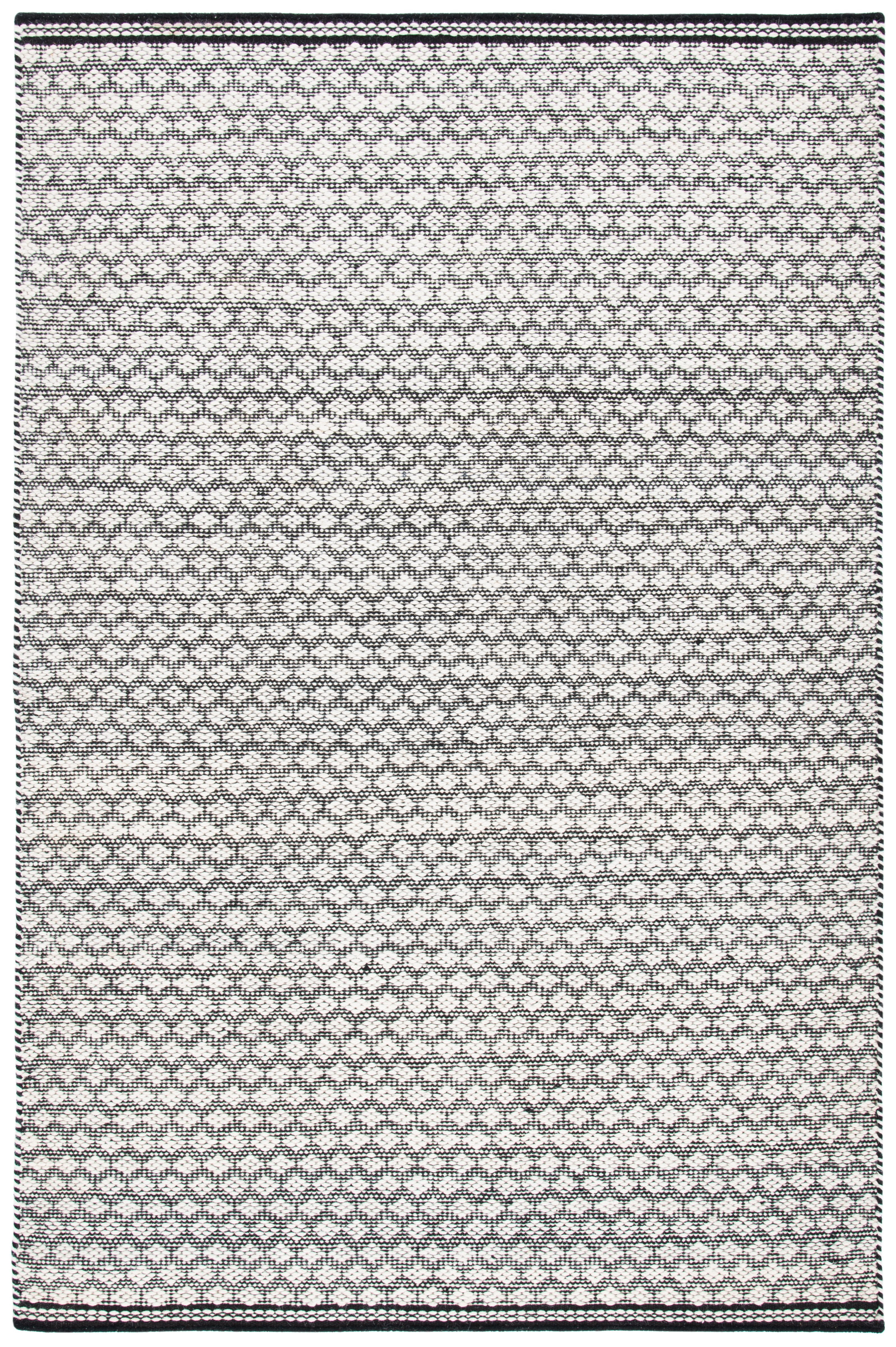 Safavieh Kilim Mary Diamond Area Rug, Black/Ivory, 5' x 8'