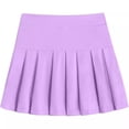 thumbnail image 4 of WFJCJPAF Clearance! Girls' School Uniform Dress - 2 Pack，Girls Casual Spring And Summer Solid High Waist Kids Skirt - Purple - 4 Years, 4 of 4