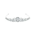 thumbnail image 2 of Believe by Brilliance Fine Silver Plated Cubic Zirconia Heart Tiara, 2 of 5