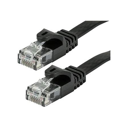 UPC: 0889028150719 | Monoprice FLEXboot Series – Patch cable – RJ-45 (M) to RJ-45 (M) – 7 ft – UTP – CAT 6 – booted  snagless  stranded  flat – black