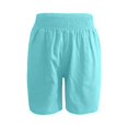 thumbnail image 6 of Womens Lightweight Shorts Summer Casual Loose Trendy Pants Elastic Waist Comfy Shorts by Yigetop Sky Blue L, 6 of 6
