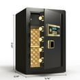 thumbnail image 2 of CoSoTower Electronic Digital Security Safe with Keypad and Key,21.65-Inch Safe Box for Home,Office and Hotel(Black), 2 of 9
