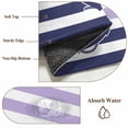 thumbnail image 6 of Anchor Purple Round Area Rug 3 FT, Small Kitchen Bathroom Mats, Modern Navy Blue White Striped Nautical Washable Indoor Outdoor Throw Runner Carpet Non-Shedding Doormat for Table Shower Sofa Entryway, 6 of 8