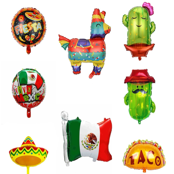 Globos decorativos para fiestas mexicanas