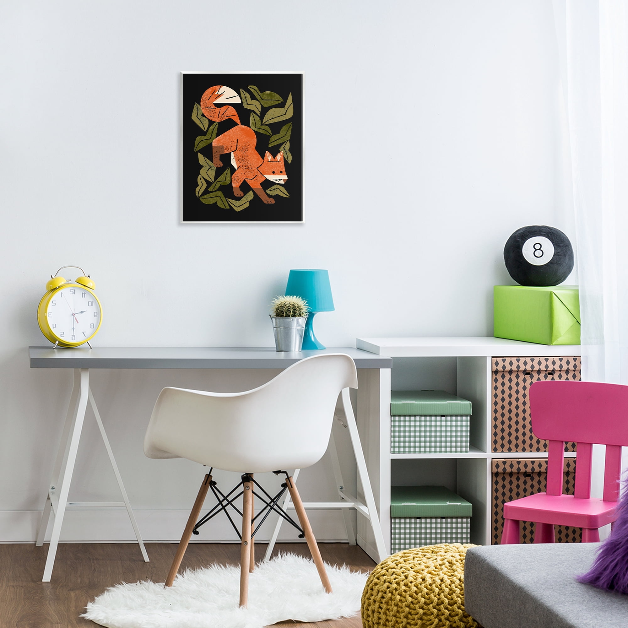 Stupell Industries Fox In The Brush Wall Plaque Art, design by Renea L. Thull