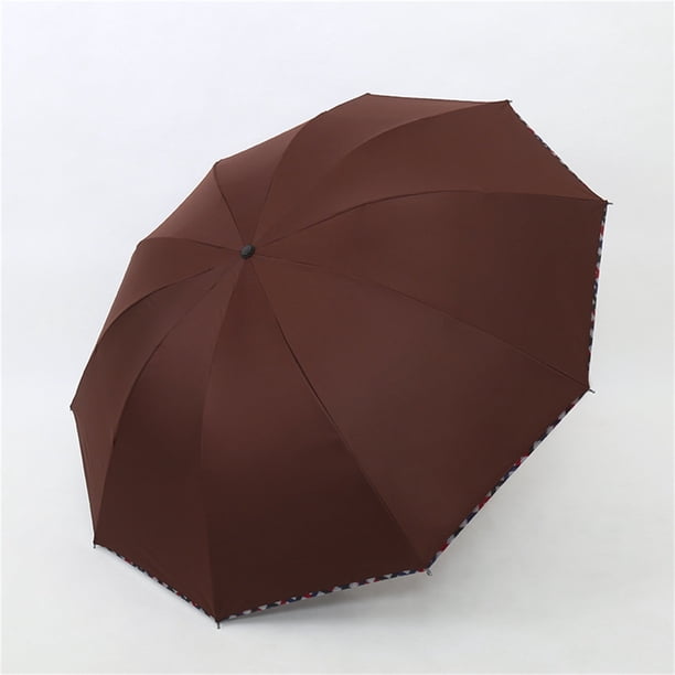 Paraguas de lluvia para adultos ¡Liquidación! Paraguas grandes para lluvia y viento - Paraguas extragrande, doble propósito, grueso y plegable.