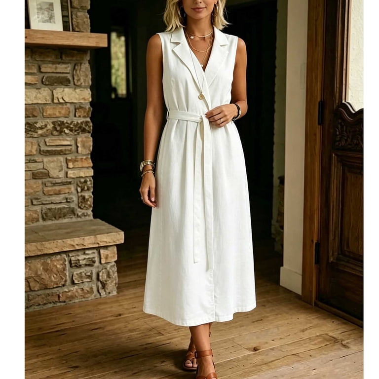 white work dress midi Work Dresses for Women  RIHOAS