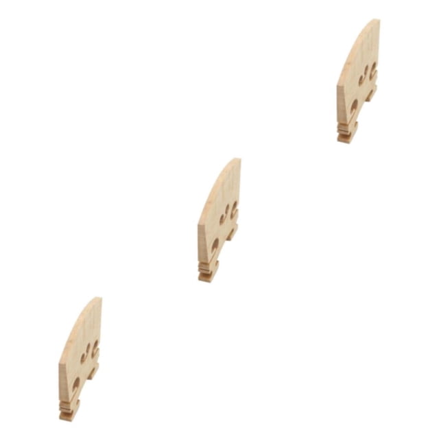 Transemion Wood Effortless Installation And Fit Violin Bridge Slots Easy To Install Violin Strings Bridge As shown 3Set