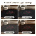 thumbnail image 7 of ODIKA 5'x7' Washable Area Rug Halloween Eerie Horror Estate Bloody Crimson Windows Twisted for Guest Room, Lounge, Apartment, Non-Slip Low Profile, Stain Resistant, 7 of 7