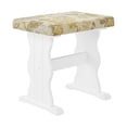 thumbnail image 2 of MUSEHOMEINC Traditional 3 Piece Solid Wood Nook Dining Table Set, White, 2 of 7