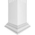 thumbnail image 4 of Ekena Millwork 6"W x 8'H Craftsman Classic Square Non-Tapered, Fluted PVC Column Kit, Crown Capital & Crown Base, 4 of 9