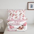 thumbnail image 5 of meiyoeat Western Cowgirls Boots Twin Comforter Sets For Girls,Pink Coquette Bow Bedding Set For Kids,Pink Reversible,2 Pieces, 5 of 7