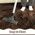 thumbnail image 2 of Junovo Round Fluffy Area Rugs For Kids Girls Princess Castle Plush Shaggy Carpet Cute Circle Nursery Rug For Kids Room Bedroom Living Room,4'x4',Coffee, 2 of 7