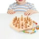 thumbnail image 4 of Juego de rompecabezas de bloques de juegos de ajedrez de madera para juego de mesa de padres e hijos 24 piezas Macarena Ajedrez de memoria, 4 of 7