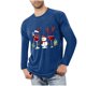 thumbnail image 1 of Blusas y camisas de manga larga con cuello redondo para hombre, ropa deportiva para el hogar, pijamas, camisetas de color liso, blusa deportiva para hombre, poliéster, 1 of 3