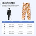 thumbnail image 4 of Pofeuu Orange Autumn Leaves Print Men's Pajama Pants, Soft Lounge Pajama Pants with big pockets for Men Plaid Pj Bottoms-Large, 4 of 6