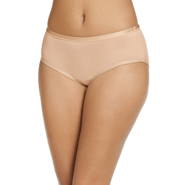 Jockey Culotte Hipster pour Femmes Worry Free en Coton Extensible, Absorption Élevée, Couvrance Totale