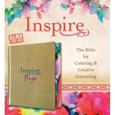 Tyndale House Publishers 244476 NLT Inspire Prayer Bible, Metallic Champagne Gold LeatherLike
