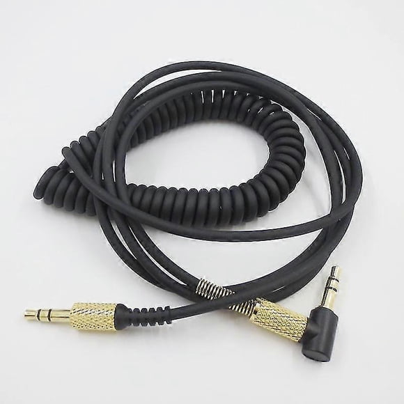 Black Replacement Audio Cable For Marshall Major II Monitor MID Headphones With MIC