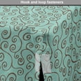 thumbnail image 4 of Abstract Dog Crate Cover, Repetitive Hand Drawn Spiral Curvy Ornaments Bicolored Illustration Print, Easy to Use Pet Kennel Cover for Dogs, 35" x 23" x 27", Seafoam and Umber, by Ambesonne, 4 of 6