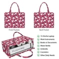 thumbnail image 2 of Large Capacity Tote Bag,Red Baseballs and Stars Pattern Handbag Fashion Luxury Tote Bag,15.7"x13"x 5.1" Inches,Laptop Compatible, 2 of 6