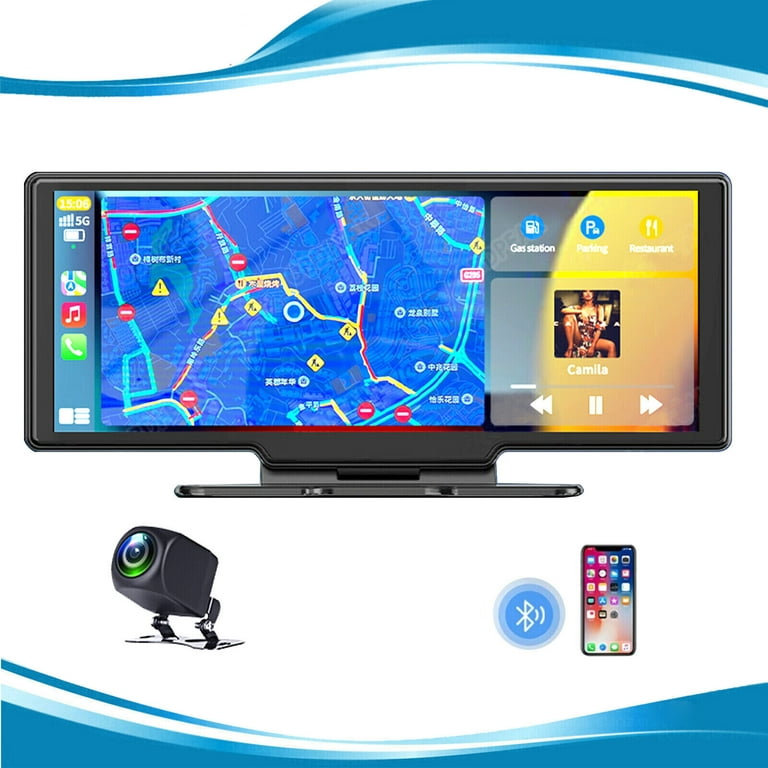 10.26 Wireless Carplay Android Auto 2K Front Camera Dashcam +1080P Rear  Camera