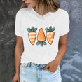 thumbnail image 2 of Plebaso T-Shirts de Pâques pour Femmes Manches Courtes Graphiques Hauts Imprimés Décontractés Mode pour Femmes, 2 of 6