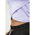 thumbnail image 6 of Estelle Twisted Crop Top - Lilac, 6 of 9