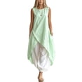 thumbnail image 3 of TaTaai Womens Two Piece Set Sleeveless Crew Neck Top with Straight Leg Pants Solid Soft Breathable Casual Lounge Outfit Gift, 3 of 5