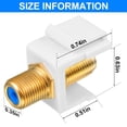 thumbnail image 3 of Conectores de cable coaxial Weewooday F-Type RG6, 20 unidades, azul, 3 of 7