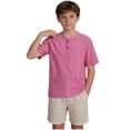 thumbnail image 4 of Ugoldhm Boys' Henley Short Sleeve T-Shirt Lightweight Solid Color with Chest Pocket Casual Tee, 4 of 8