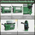thumbnail image 3 of Radio de emergencia Kaito KA500GRN con alimentación AM/FM/SW de 5 vías, color verde, 3 of 7