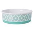 thumbnail image 2 of DII Pet Bowl Lattice Aqua Large 7.5dx2.4h (Juego de 2) Design Imports CAMZ37244, 2 of 2