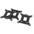 thumbnail image 1 of 3pcs Black Plastic CPU Heatsink Cooling Cooler Fan Holder Motherboard Bracket Clamp Backplate, 1 of 2