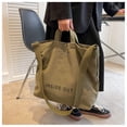 thumbnail image 5 of Bolsos de mano de lona para mujer, bolso de trabajo informal con asa superior, bolsos cruzados, 5 of 5
