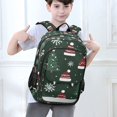 thumbnail image 6 of FORMRS Unisex School Backpack 17" Student Travel Bag with Laptop Compartment, Green Christmas Hats, 6 of 7