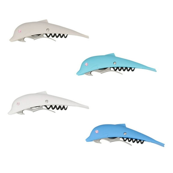 WHAMVOX 4PCS Creative Dolphin Shape Bottle Opener Multifunctional Beer Wine Bottle Opener Practical Kitchen Tool