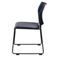 thumbnail image 3 of Hampden Furnishings Jody Collection Vinyl Padded Stack Chair, Blue, Pack of 2, 3 of 4