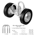 thumbnail image 3 of KFFKFF Glide Gate Set, 6” Mobile Gate Equipment Set, Universally Adaptable Glide Gate Wheel Track, Robust Glide Gate Direction Wheel for Glide Gates and Roll Doors,600lbs Capacity,Black, 3 of 9