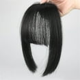 thumbnail image 5 of ELF Clip in Bangs Straight Synthetic Hair Princess Cut Bangs Hair Piece Flat Neat Bangs Hair Extension Clip on Bangs for Women, 5 of 6